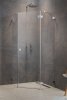 Radaway Essenza Pro Brushed Nickel Ptj kabina pięciokątna 100x100 prawa szczotkowany nikiel 10100000-91-01R/10100300-01-01